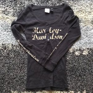 Harley Davidson Wafflecomb Long Sleeve Shirt